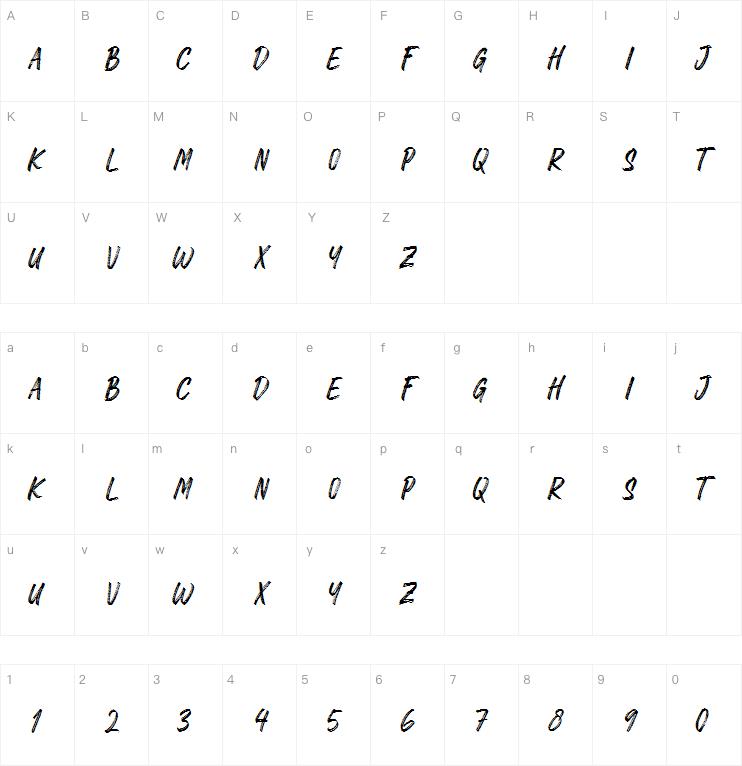 Rawk Brush字体