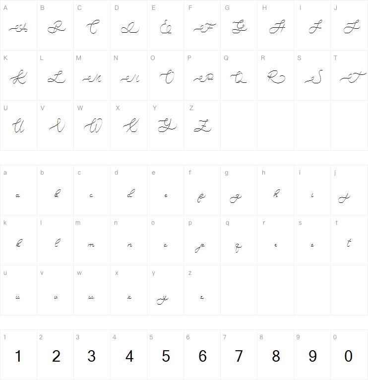 Raysha Moonly字体