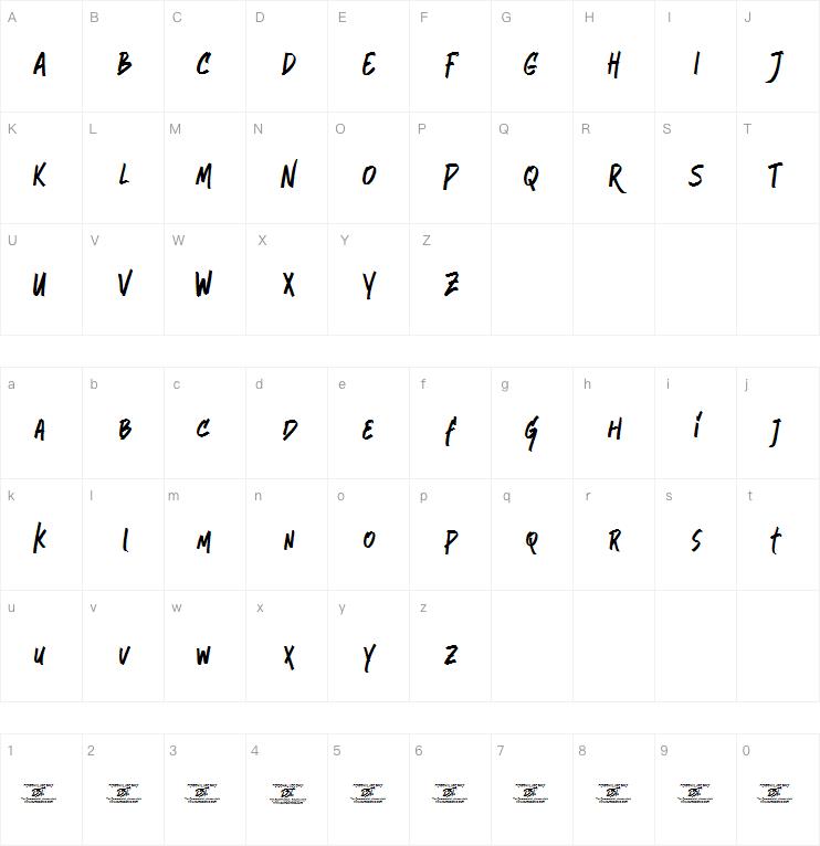 Reallocated字体