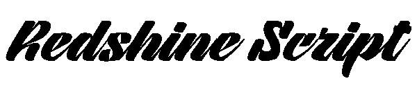Redshine Script字体
