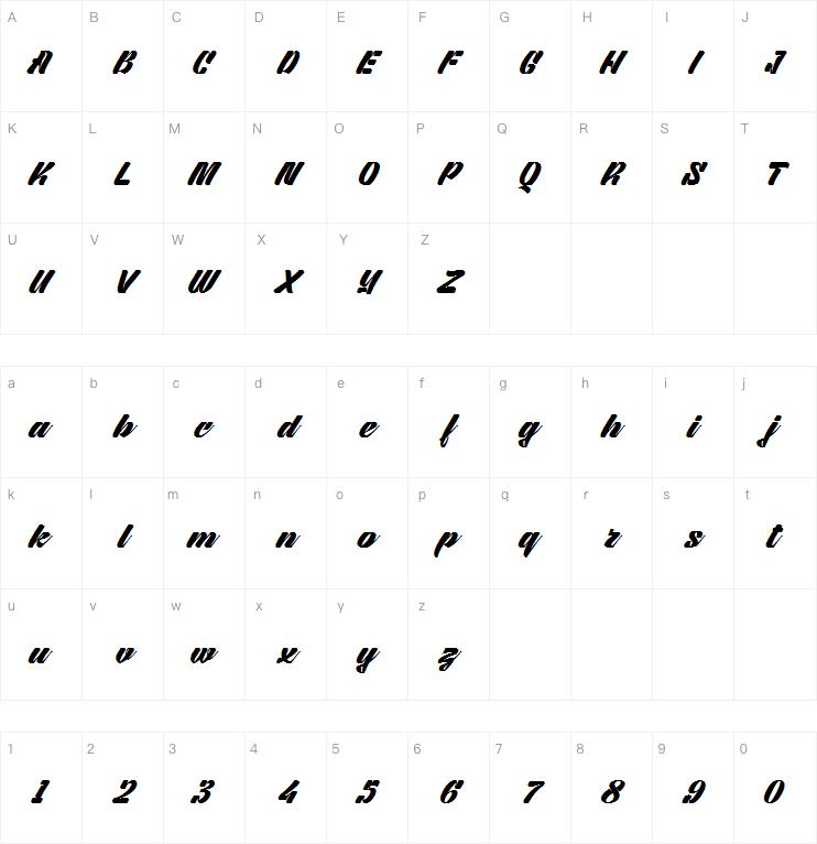 Redshine Script字体