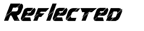 Reflected字体