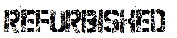 refurbished字体