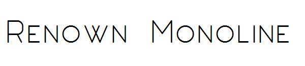 Renown Monoline字体