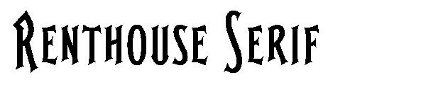 Renthouse Serif字体