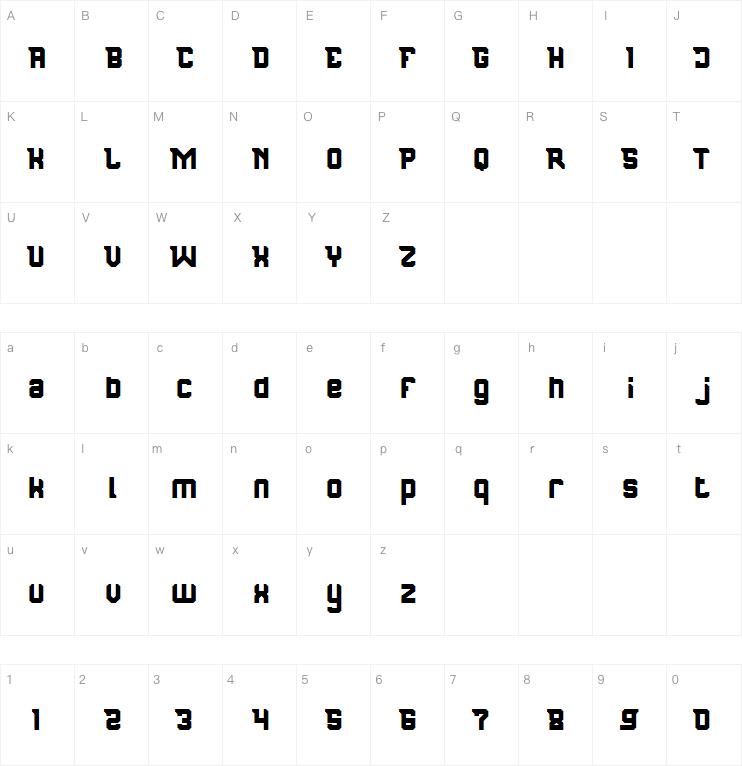 REPUBLIC NINE字体