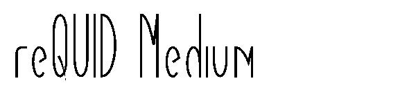 reQUID Medium字体