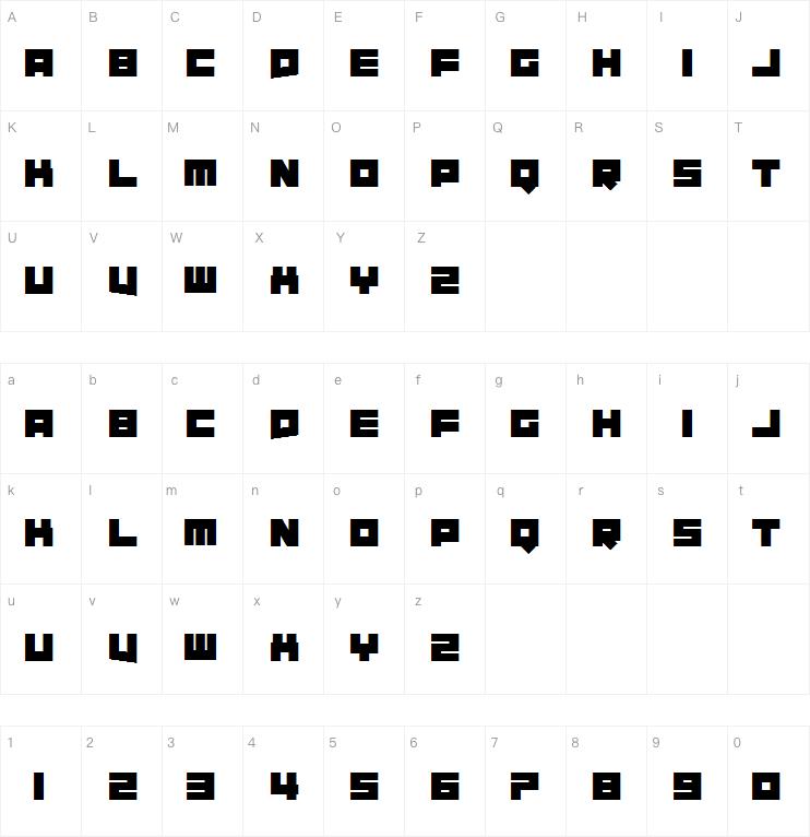 Requires Moonshine字体