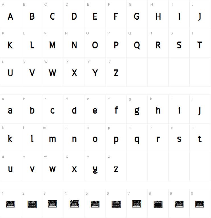 Restrict字体