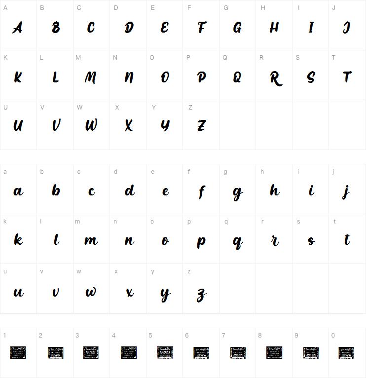 Resty Personal字体