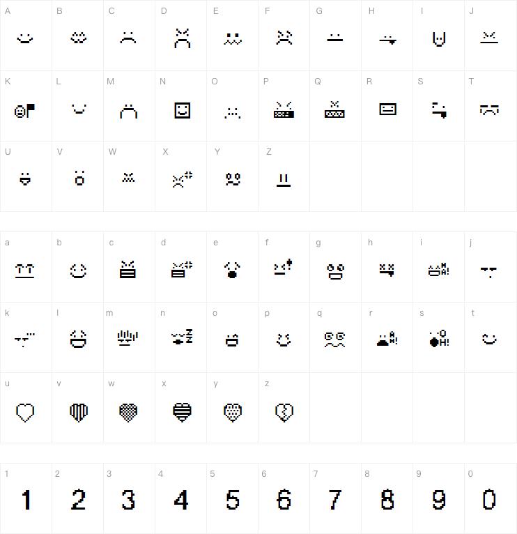 Retromoticons字体