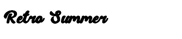 Retro Summer字体