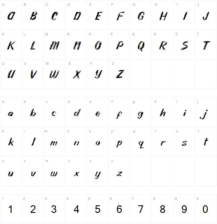 Rhodyn Chalk字体