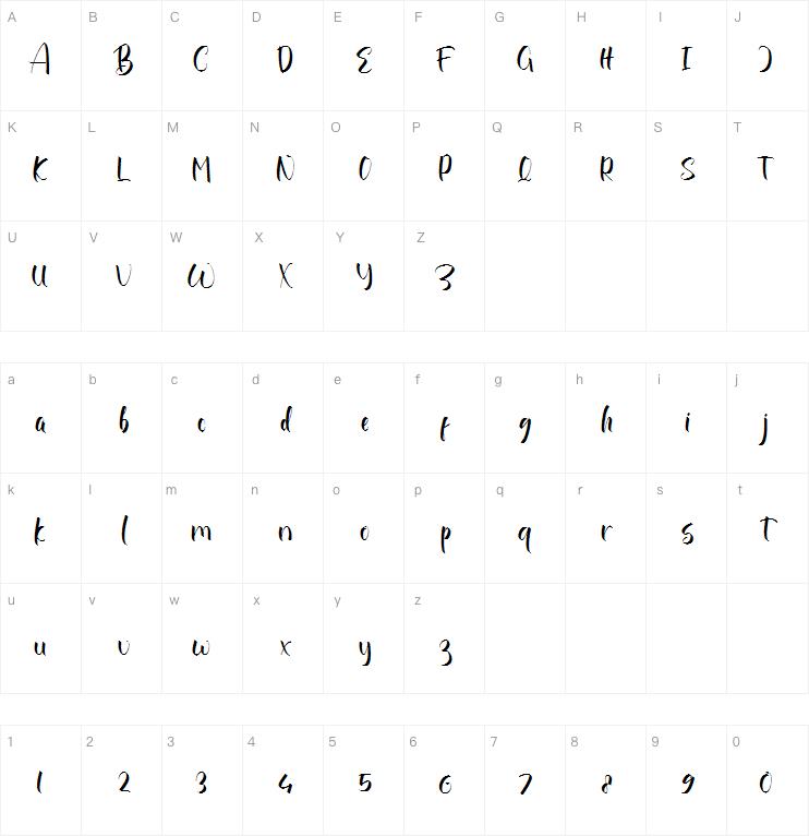 Rhyana字体