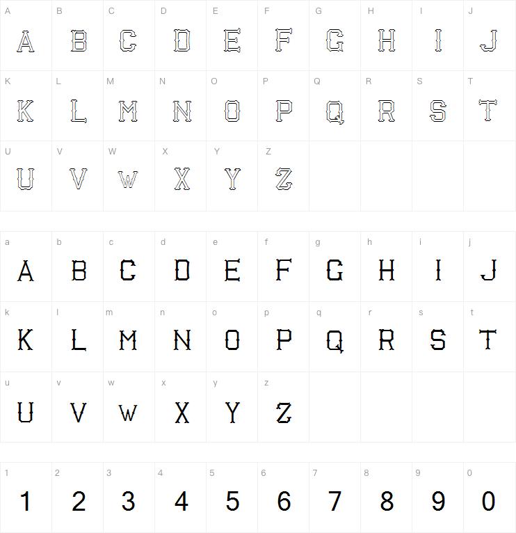Richardson Fancy Block字体