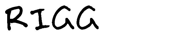 RIGG字体