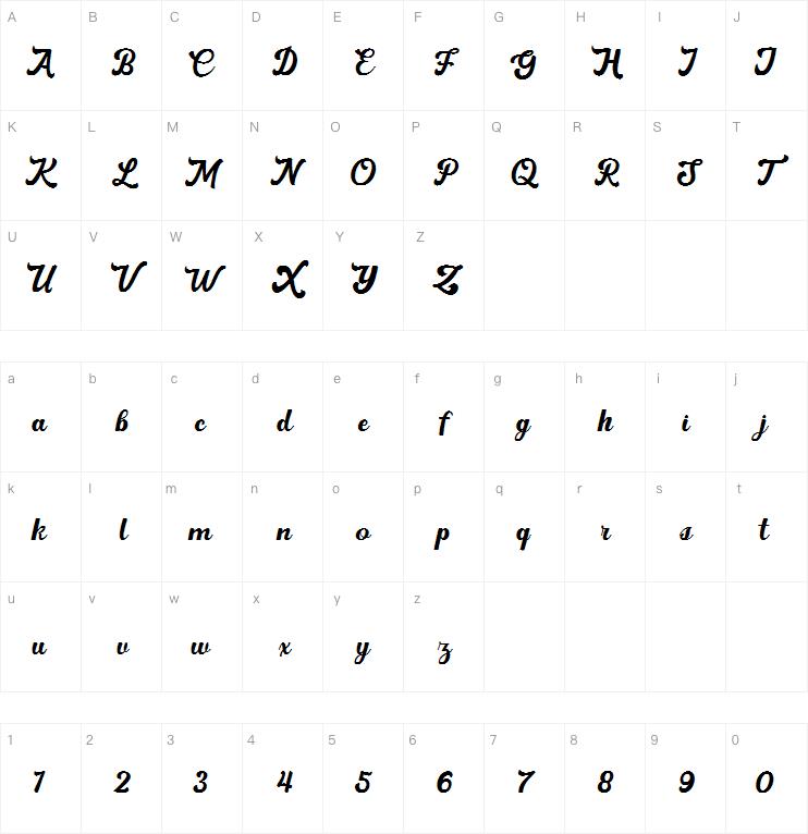 Rigular Script字体