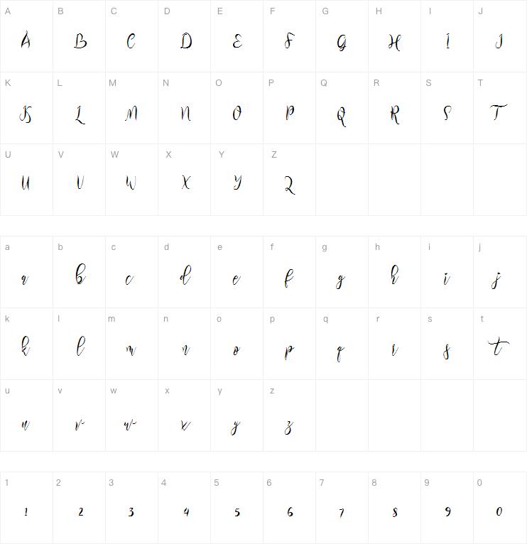 Rillilove字体