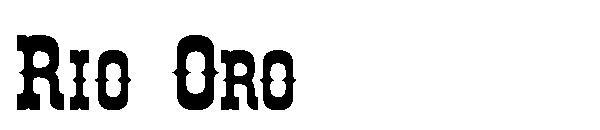 Rio Oro字体