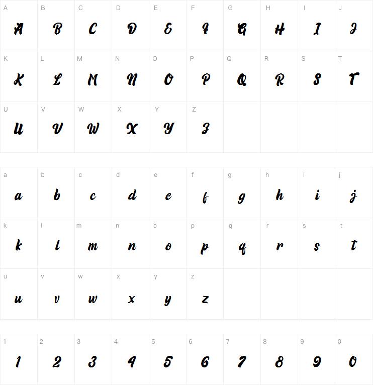 Rista Hafiq字体