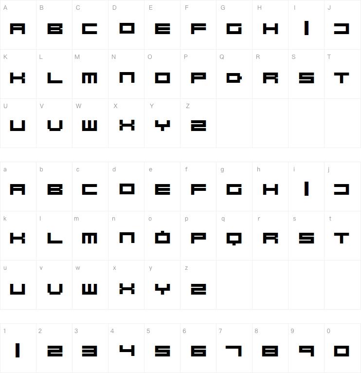 Robot Blocks字体