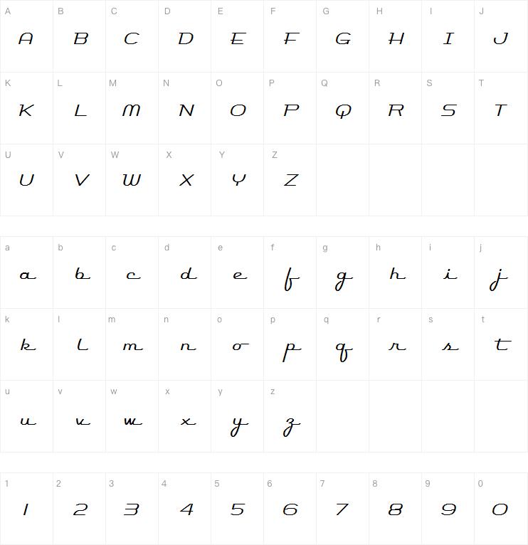 Rocket Script字体