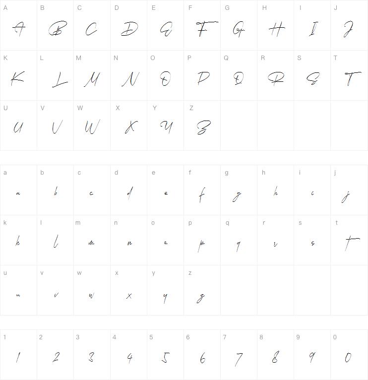 Rockystyle Signature字体