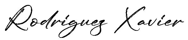 Rodriguez Xavier字体