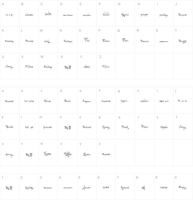 Roicamonta Words字体