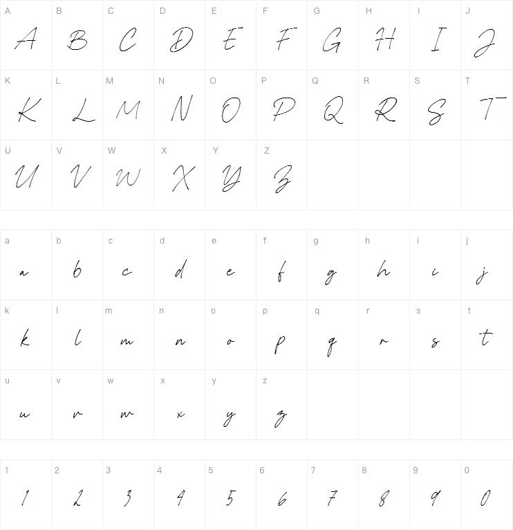 Rolasan Signature字体