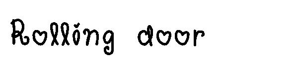 Rolling door字体