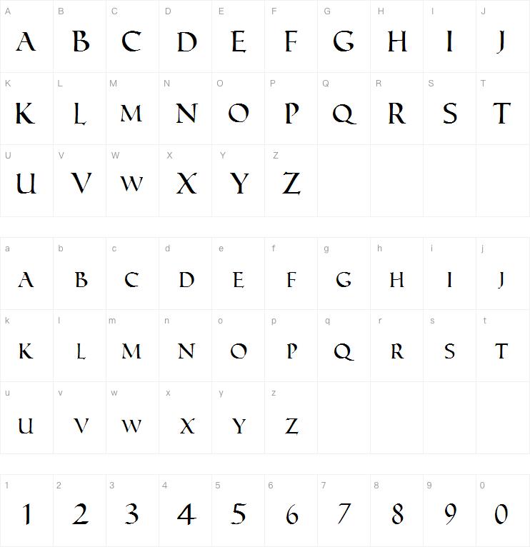Roman Caps字体
