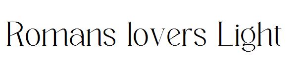 Romans lovers Light字体