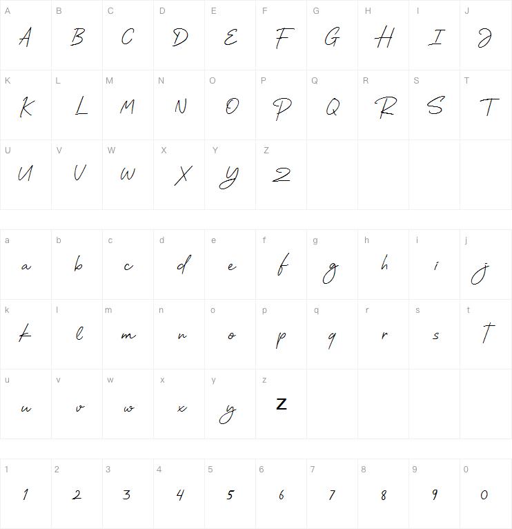 Romantica Signature字体