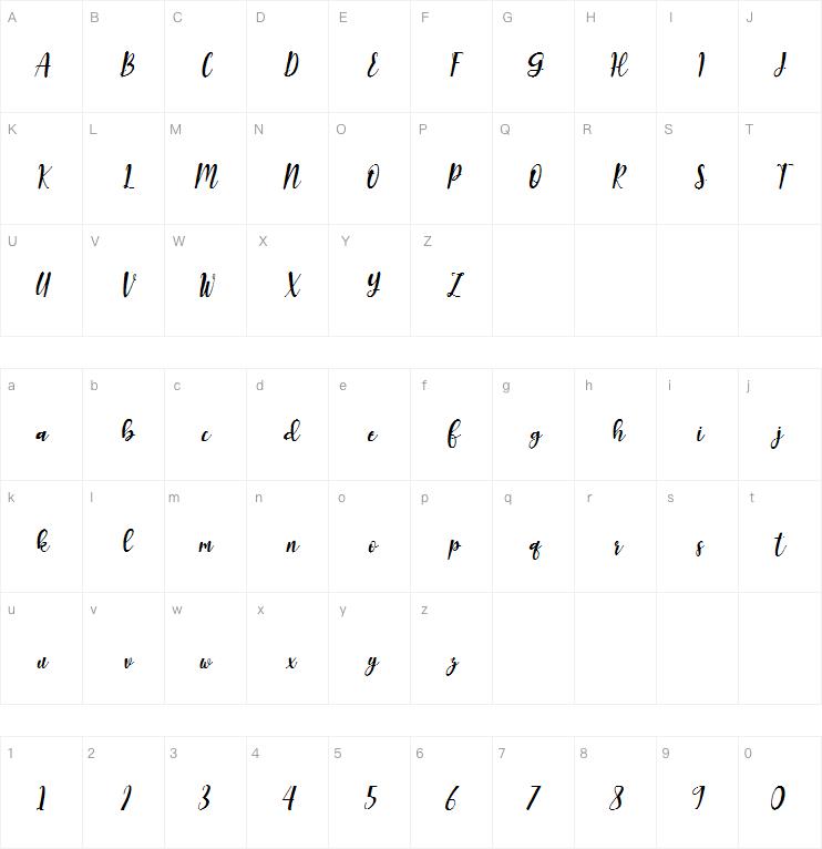 Romantic Robusta字体