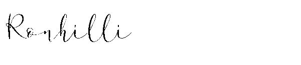 Ronhilli字体