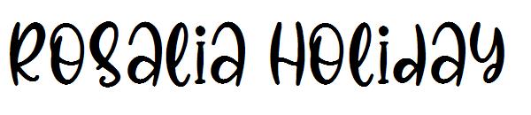 Rosalia Holiday字体