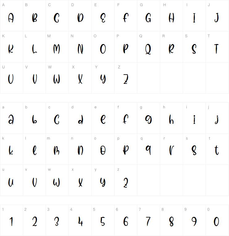 Rosalia Holiday字体