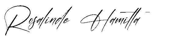 Rosalinde Hamilta字体