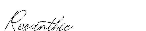 Rosanthie字体