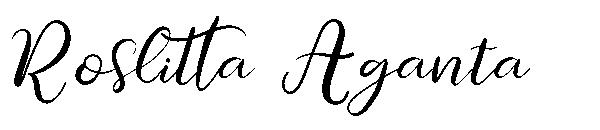 Roslitta Aganta字体