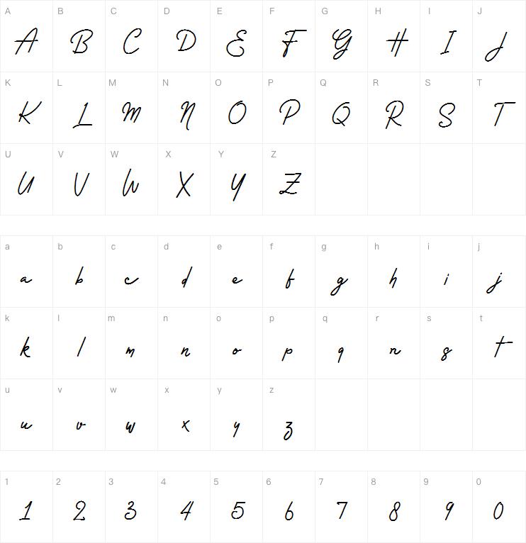Rossela-Demo字体