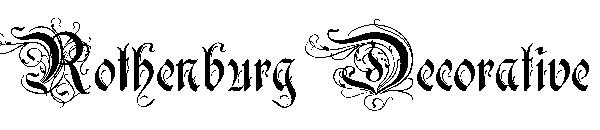 Rothenburg Decorative字体