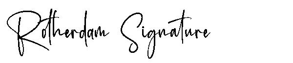 Rotherdam Signature字体