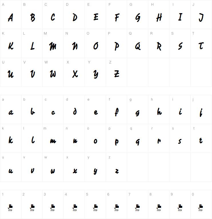 Rotulona Hand字体