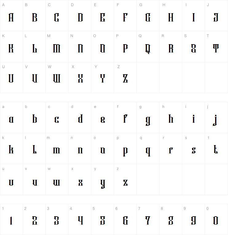 Rowney Kahfi字体