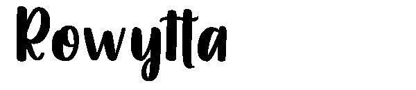 Rowytta字体