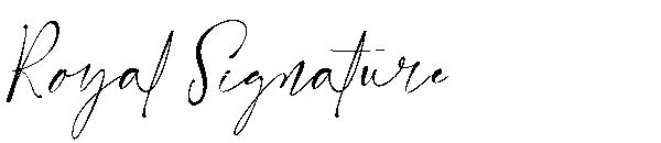 Royal Signature字体