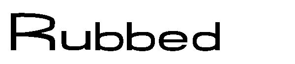 Rubbed字体