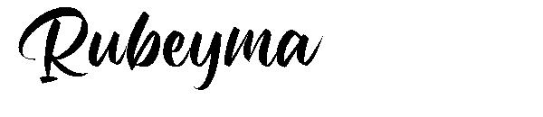 Rubeyma字体